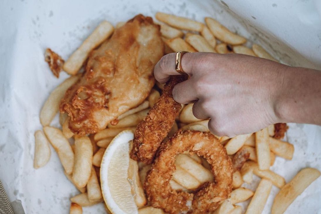 takeaway fish and chips from Fish Boss